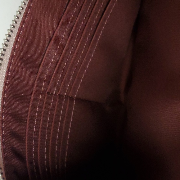 NWT Coach C5610 Double Zip Leather Wallet Silver/Ice Pink(Firm Price - Last One) - Picture 11 of 12